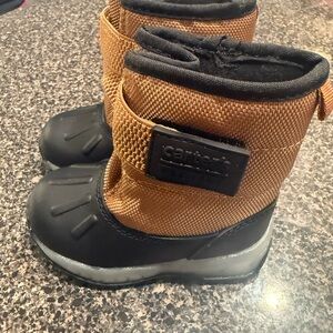 Carter's Kids Black and Brown Snow Boots